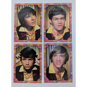 The Monkees Foil Stamped Chase Card Set Cornerstone Facsimile Autograph